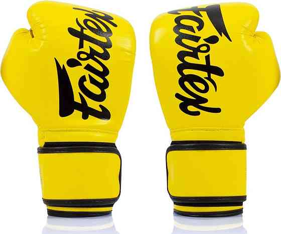 Боксерські рукавиці Fairtex BGV14 Yellow 12 унцій (бинти в комплекті) Кам'янське
