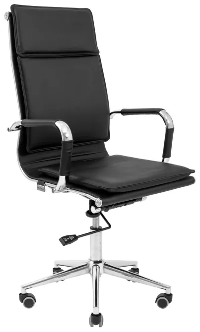 Офісне Крісло Керівника Richman Hawaii Хром Хром Deep Tilt M1 Чорний Київ - фото 1
