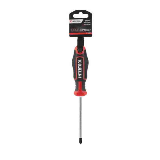 Викруткa хрестова, PH2×100 мм, S2, STORM INTERTOOL VT-3420 Киев