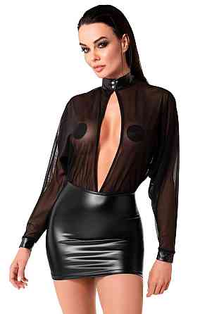 Платье Noir Handmade F348 Powerwetlook and tulle dress - XL Sex Aura Київ