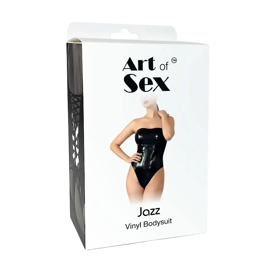 Лаковане боді Art of Sex - Jazz, колір чорний с эфектом голограми, розмір M Львов - изображение 3