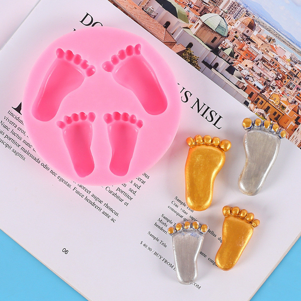 Молд силиконовый Детские ножки 95 мм розовый Киев - изображение 10