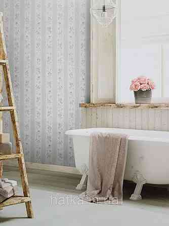 Шпалери вініл на флізеліні A.S.Creation Maison charme 0.53x10 прованс квіти троянди в смужку бордові сірі білі Київ