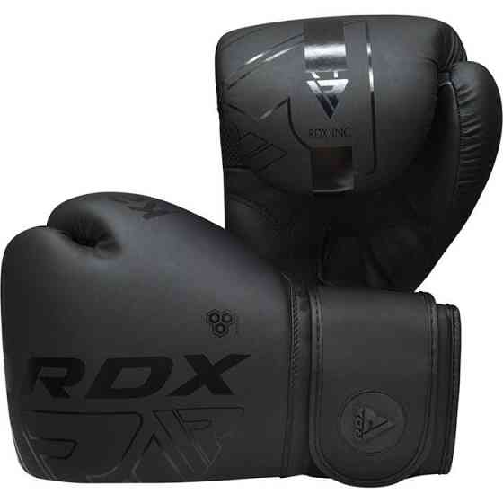 Боксерські рукавички RDX F6 Matte Black 16 ун. Київ
