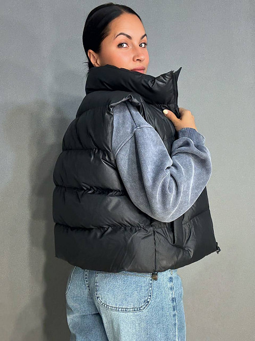 Жилетка жіноча A-N 10013 дута без капюшона чорна, чорний, 44 Київ - фото 7