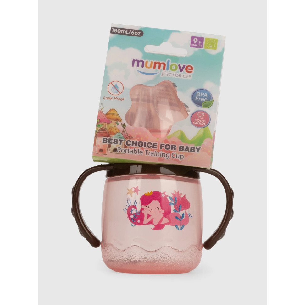 Поїльник з силіконовим носиком MGZ-0314(Pink) 180 мл Вінниця - фото 2