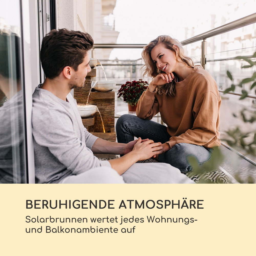 Светодиодный фонтан Fez на солнечной батарее 34 x 76 x 36 см (ШхВхГ) полирезина (Германия, читать описание) Ровно - изображение 7