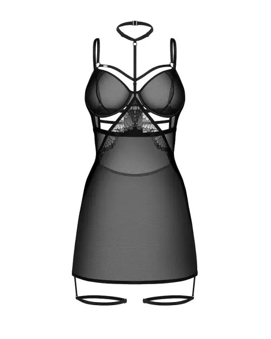Бебі-долл Obsessive Arrowel Black chemise S/M Львів - фото 3