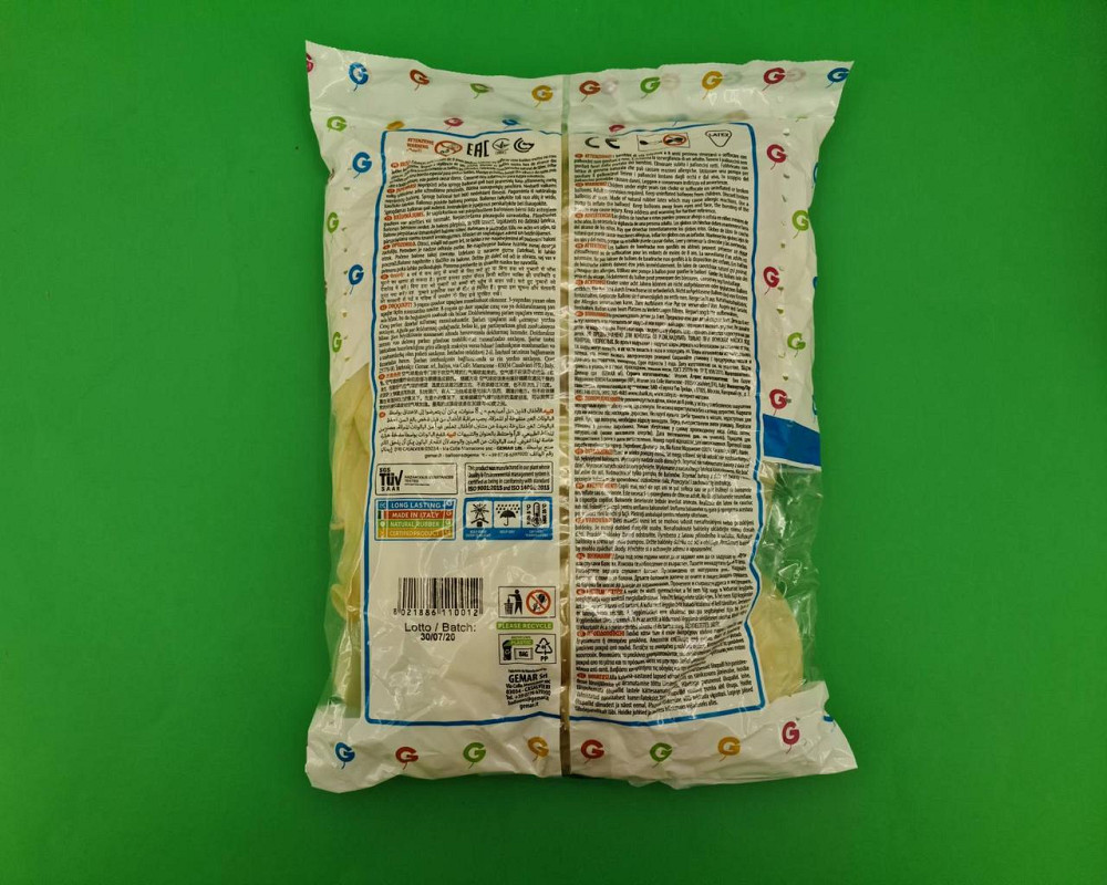 Повітряні кульки прозорі 12" (30 см) 100 шт Gemar (1 пач.) Харків - фото 4