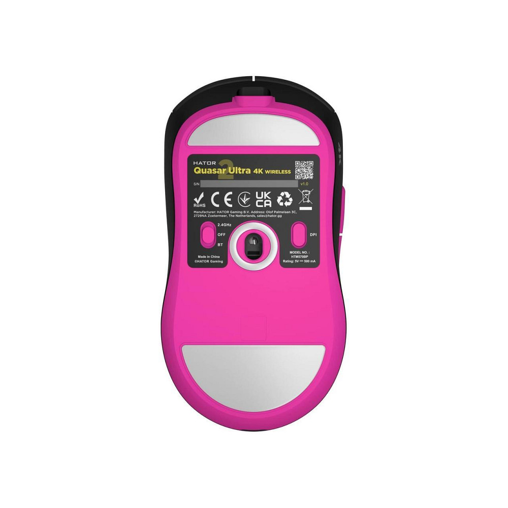 Миша бездротова Hator Quasar 2 Ultra 4K Wireless Black/Pink (HTM570BP) Чорно-рожевий Харків - фото 5