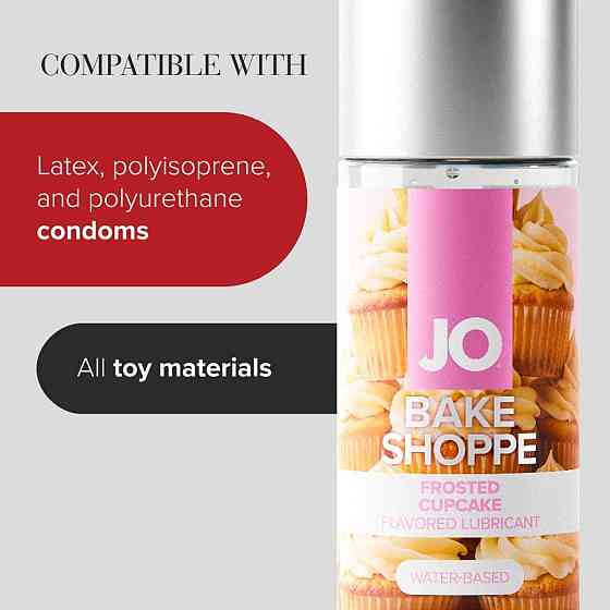 Лубрикант на водній основі JO Bake Shoppe - Frosted Cupcake 60 мл, без цукру та парабенів Sex Aura Київ