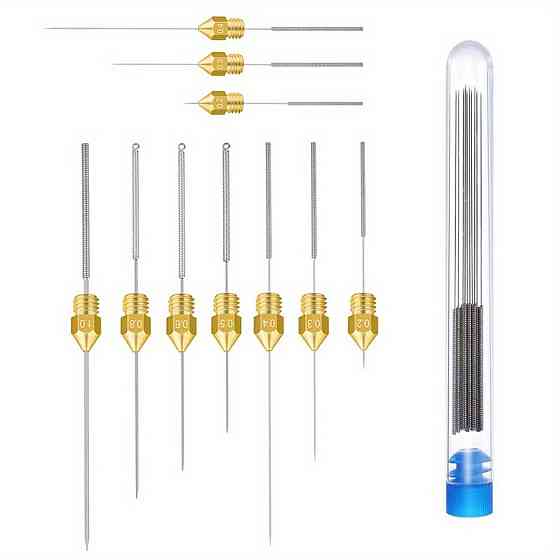 Набір гнучких голок для чистки 3D-ручок і екструдерів Київ