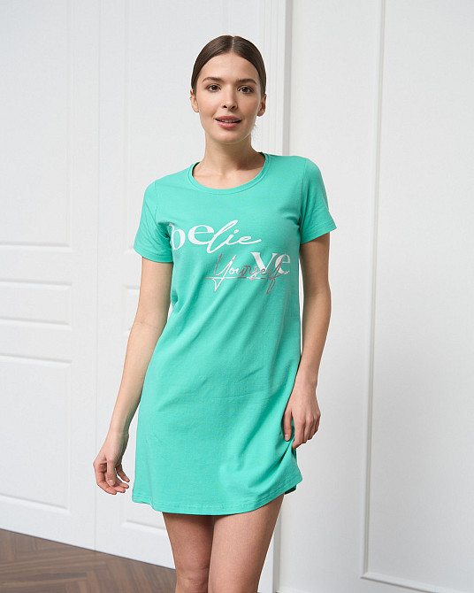Жіноча туніка з рукавом бавовна — Believe in yourselfм Nicoletta 83669 S Київ - фото 1