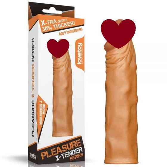Насадка на пенис Add 2 Pleasure X Tender Brown без вибрации Sex Aura Киев