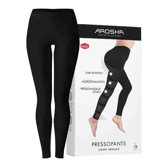 Черные леггинсы от целлюлита размер S PRESSOPANTS Leggings in Bio Infrared Dermofibra Size S AROSHA, 1 шт Днепр