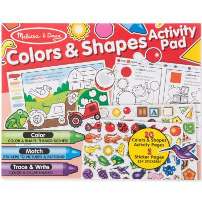 Набір для творчості Melissa&amp;Doug Альбом розмальовок/наліпок Кольори і фігури (MD8564) Вінниця - фото 1