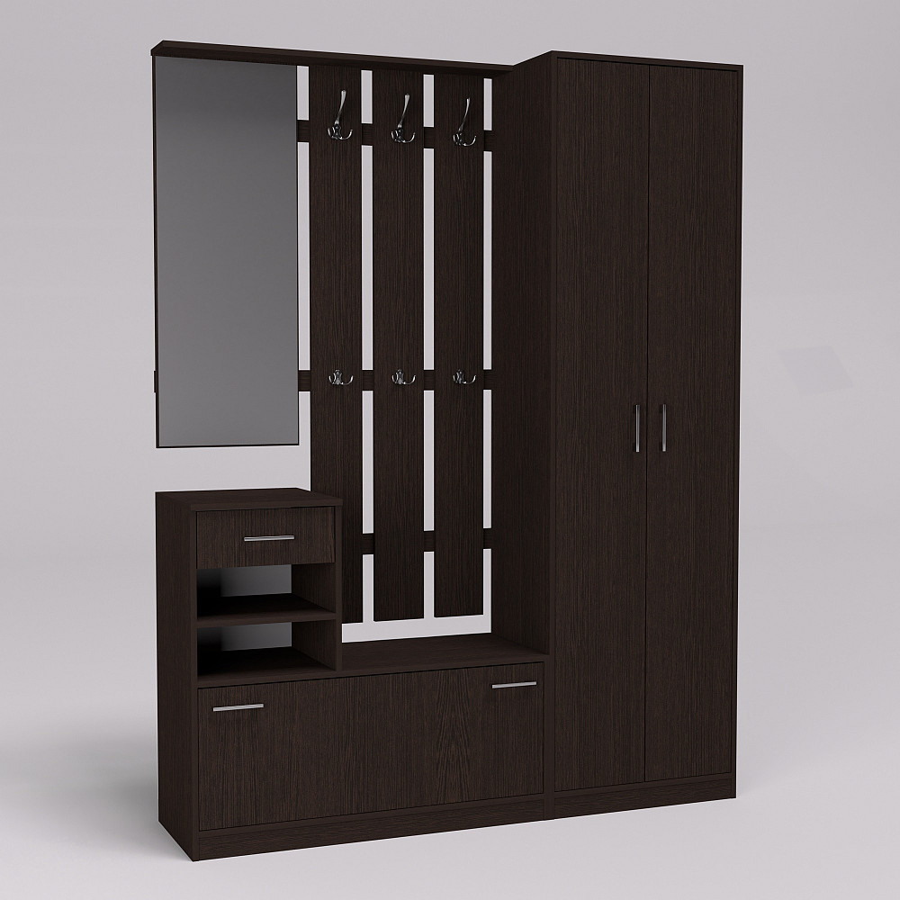 Прихожая Соло-3, Венге Магия, 1600/400/2100 Львов - изображение 1