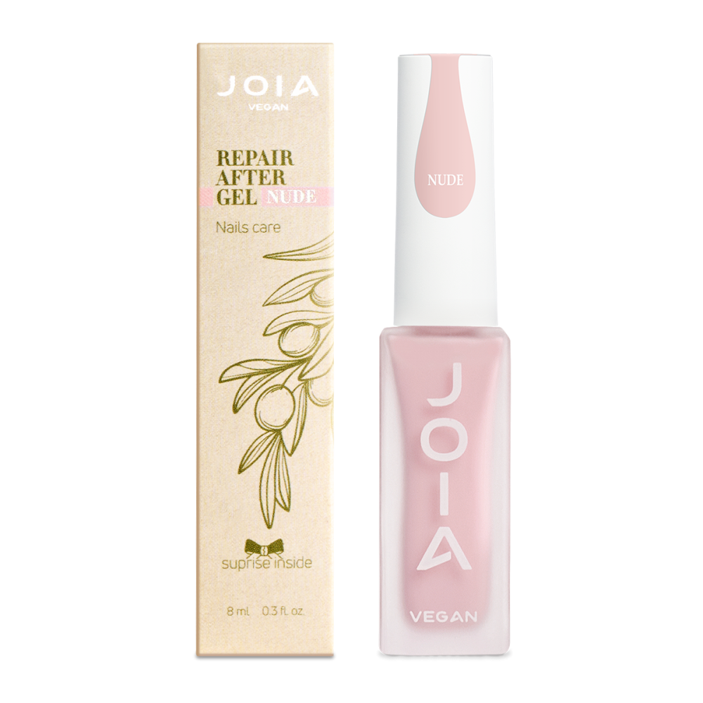 Мінералізований засіб для зміцнення нігтів після гель-лаку Repair After Gel нюдовий JOIA vegan 8 мл Київ - фото 2