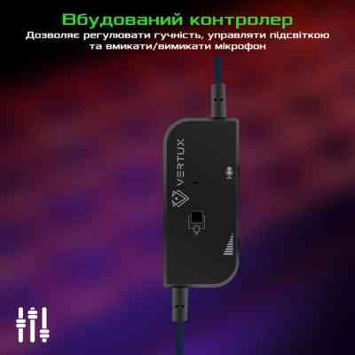 Навушники Vertux Tokyo 7.1 Mini Jack 3.5мм Blue (tokyo.blue) Вінниця