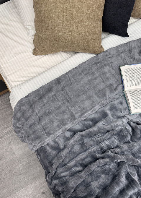 Плед-покривало 200х230 см (+-5см) Soft Night Графітовий (87-132) Київ - фото 6