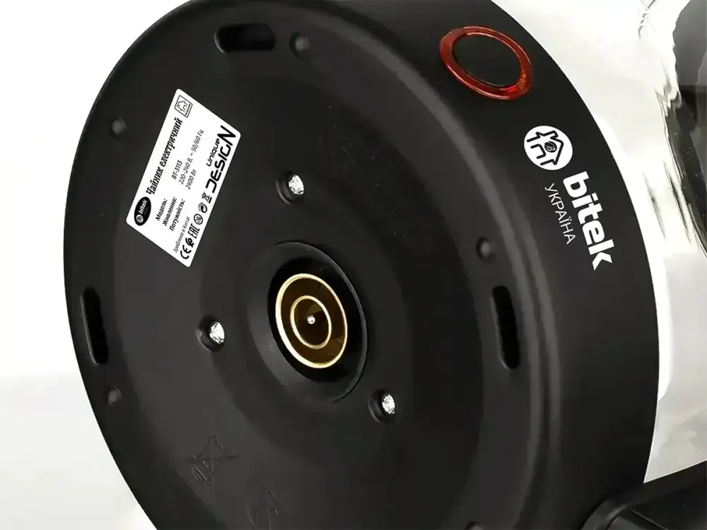 Чайник электрический стеклянный 2.0л 2400Вт BITEK BT-3113 термостойкое стекло, поворот на 360, подсветка Одесса - изображение 8