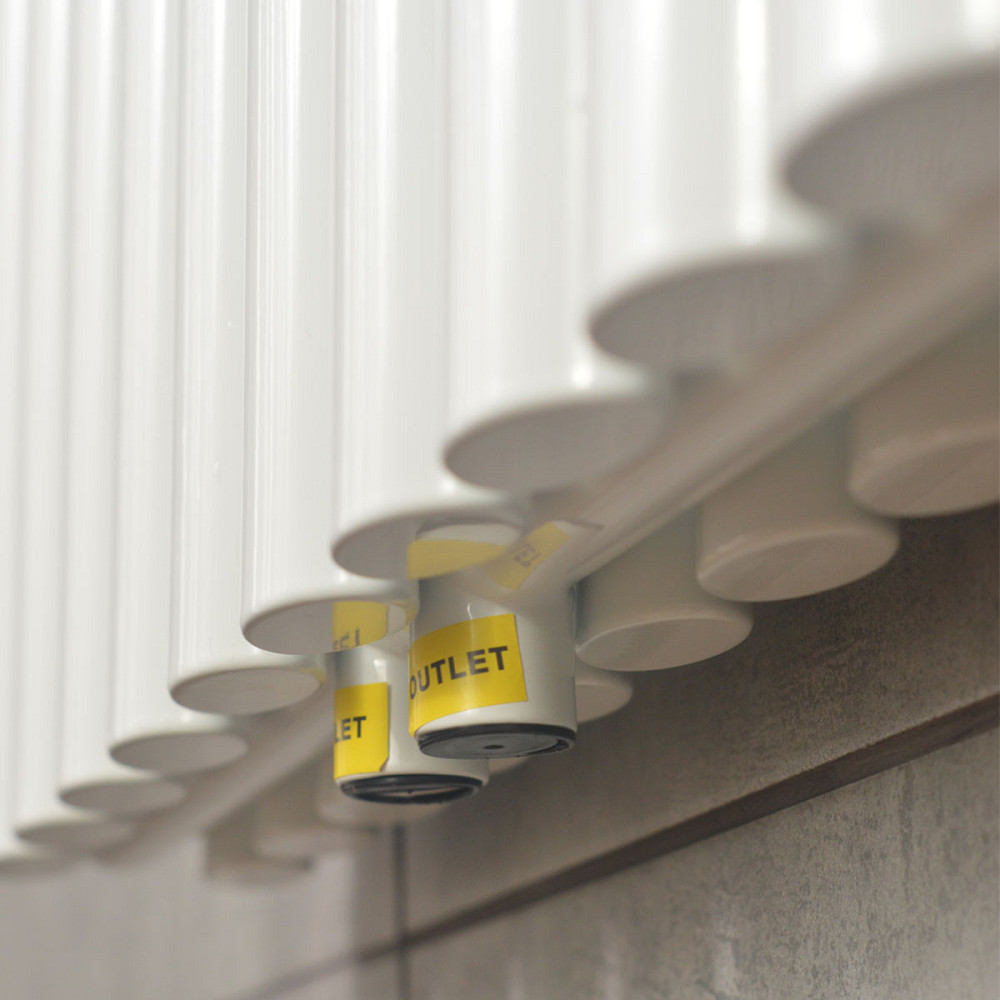 Вертикальний радіатор Ellipse Double 600х1800-10 (50 мм), anticor, білий Київ - фото 6