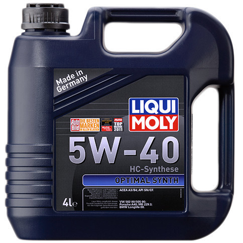 LIQUI MOLY 3926 Optimal Synth SAE 5W-40 — Повністю синтетична моторна олива | Преміальний захист двигуна та максимальна ефективніс Ковель - фото 1