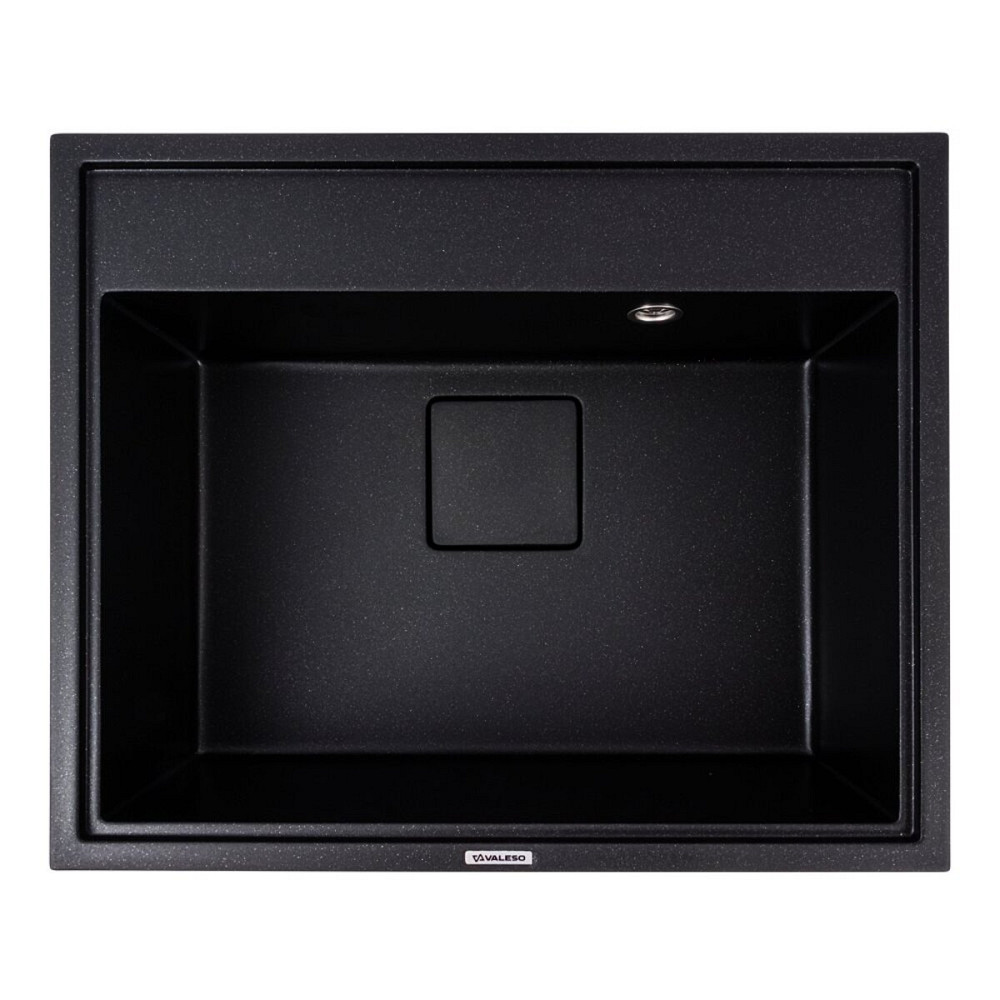 VALESO Гранітна мийка VALESO SHERLIT 6050 матова Чорний металік Киев - изображение 1