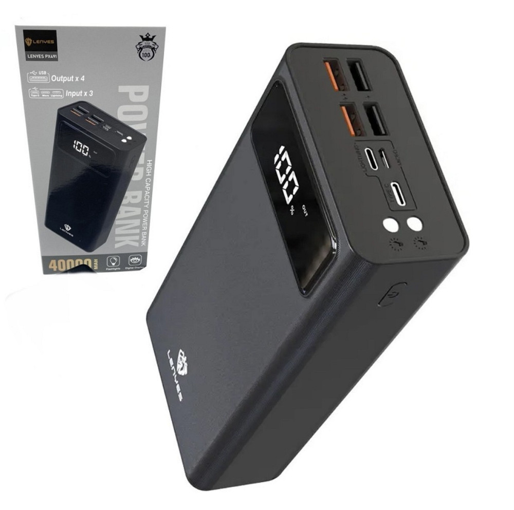 Power bank LENYES PX491 40000 mAh (47) Одеса - фото 1