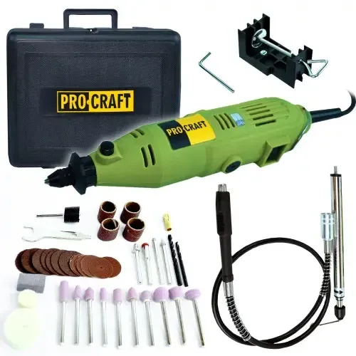 Гравер Procraft PG400 (130 Вт, патрон, кейс) – гарантія 36 міс Львів - фото 1