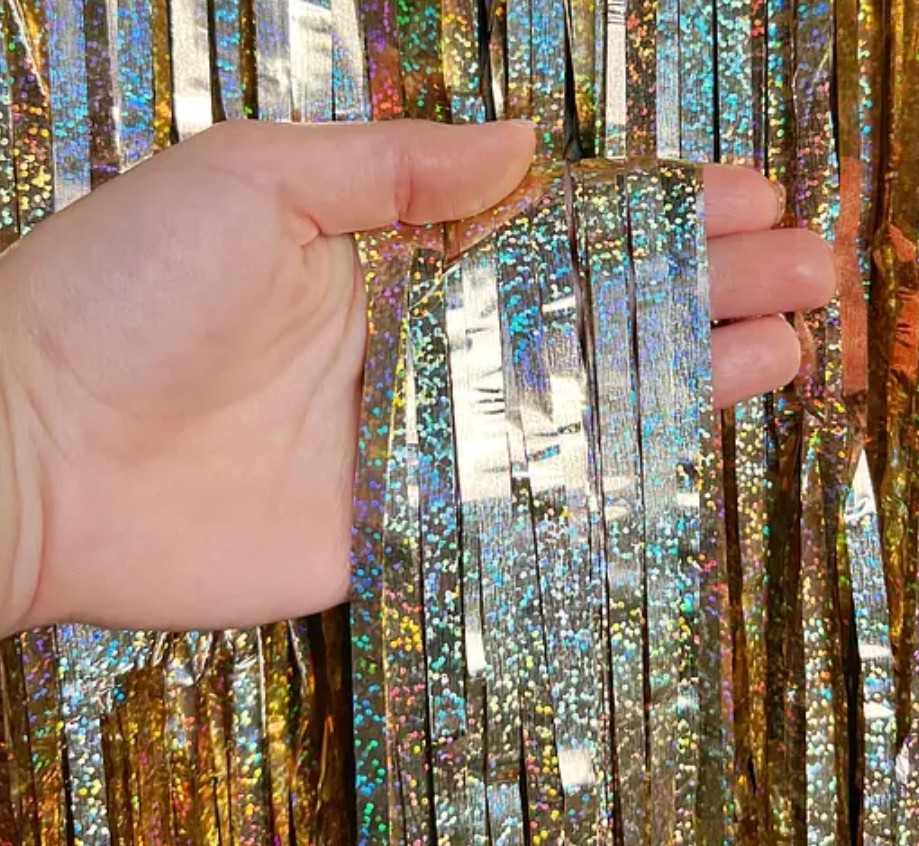 Штора дождик шампань голография 200*100 Киев - изображение 1