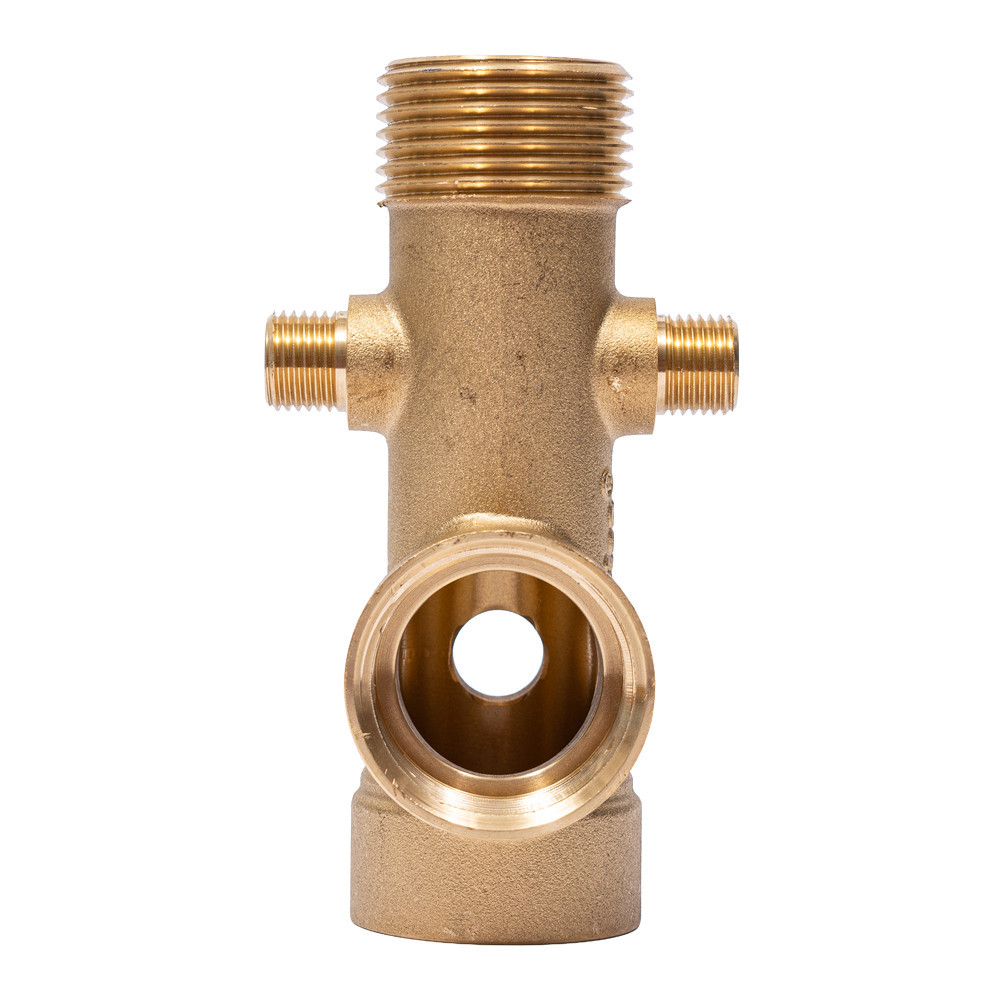 З'єднувач шестививідний 110 мм 1" М×1/4М"×1/4" М×1"F×1"F×1/4"F AQUATICA (779625) Київ - фото 4