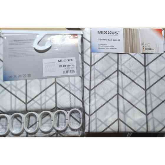 Шторка для ванної Mixxus SCT-010-200x180 з поліестеру   ( 18568 ) Харків