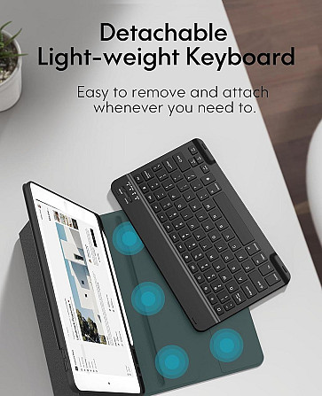 Фирменный защитный чехол Chesona с Bluetooth клавиатурой для iPad 10.2 (2019/20/21)/pro10.5(2017)/Air 3 10.5 Днепр - изображение 10