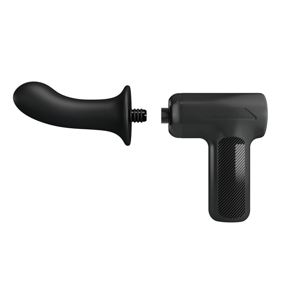 Вибромассажер пистолет Dj Doctor Massage Gun черный, 12.1 х 3.8 см Sex Aura Киев - изображение 5