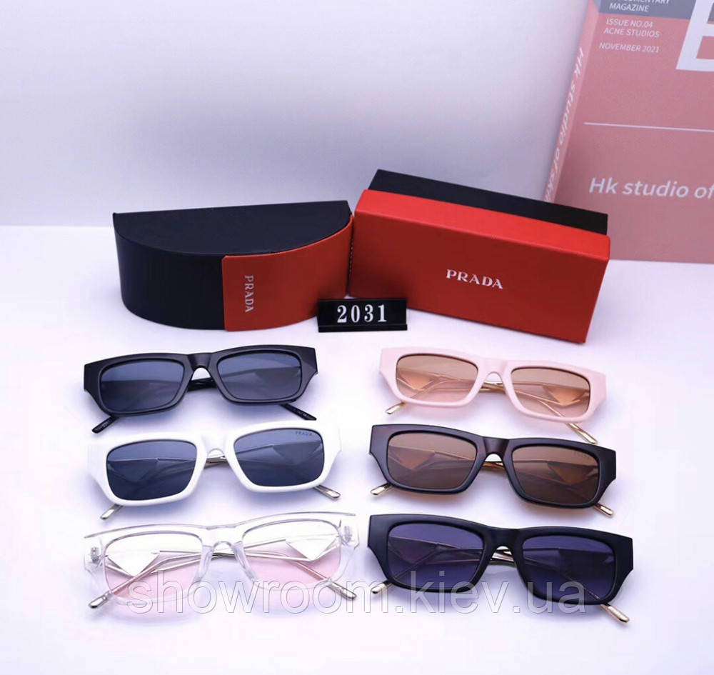 Жіночі брендові сонцезахисні окуляри (22031) brown Київ - фото 3