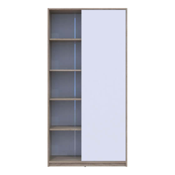 Распашный шкаф Doros Студент Дуб Сонома/Белый 90х38х180 DRS-011624 (40908067) Львов