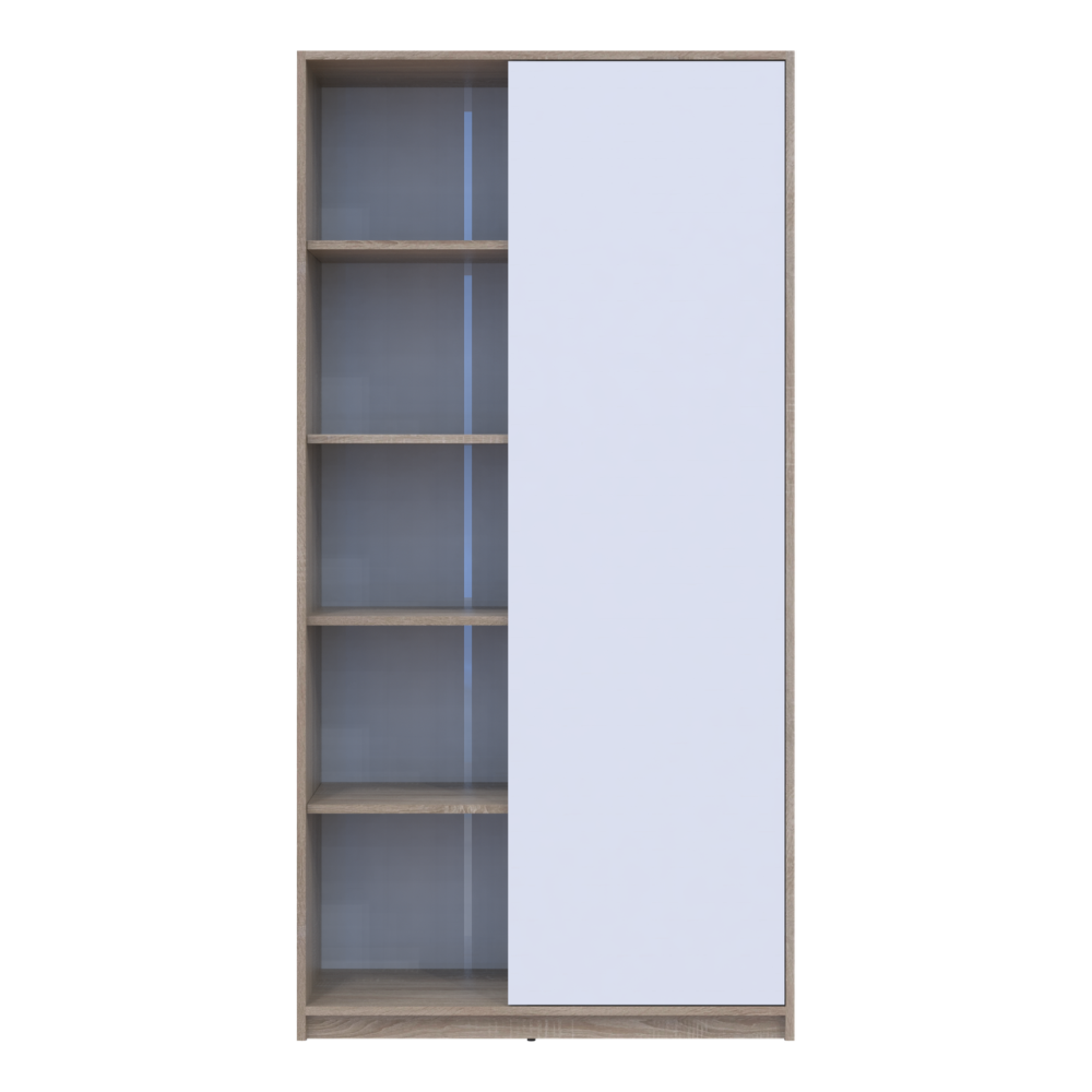 Розстібна шафа Doros Студент Дуб Сонома/Білий 90х38х180 DRS-011624 (40908067) Львів - фото 1