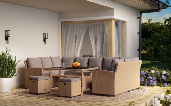 Комплект садових меблів Di Volio Livorno Бежевий/Світло-сірий Киев