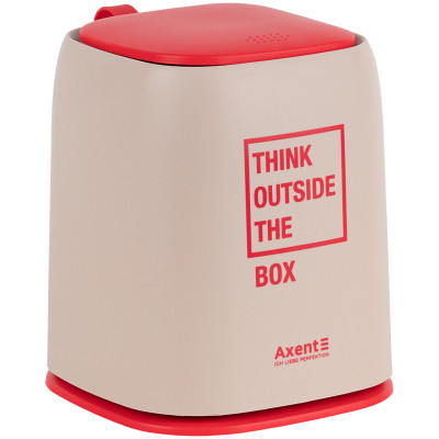Кошик для паперів Axent Настільний контейнер для сміття, прямокутний, персиковий (2133-42-A) Вінниця - фото 2