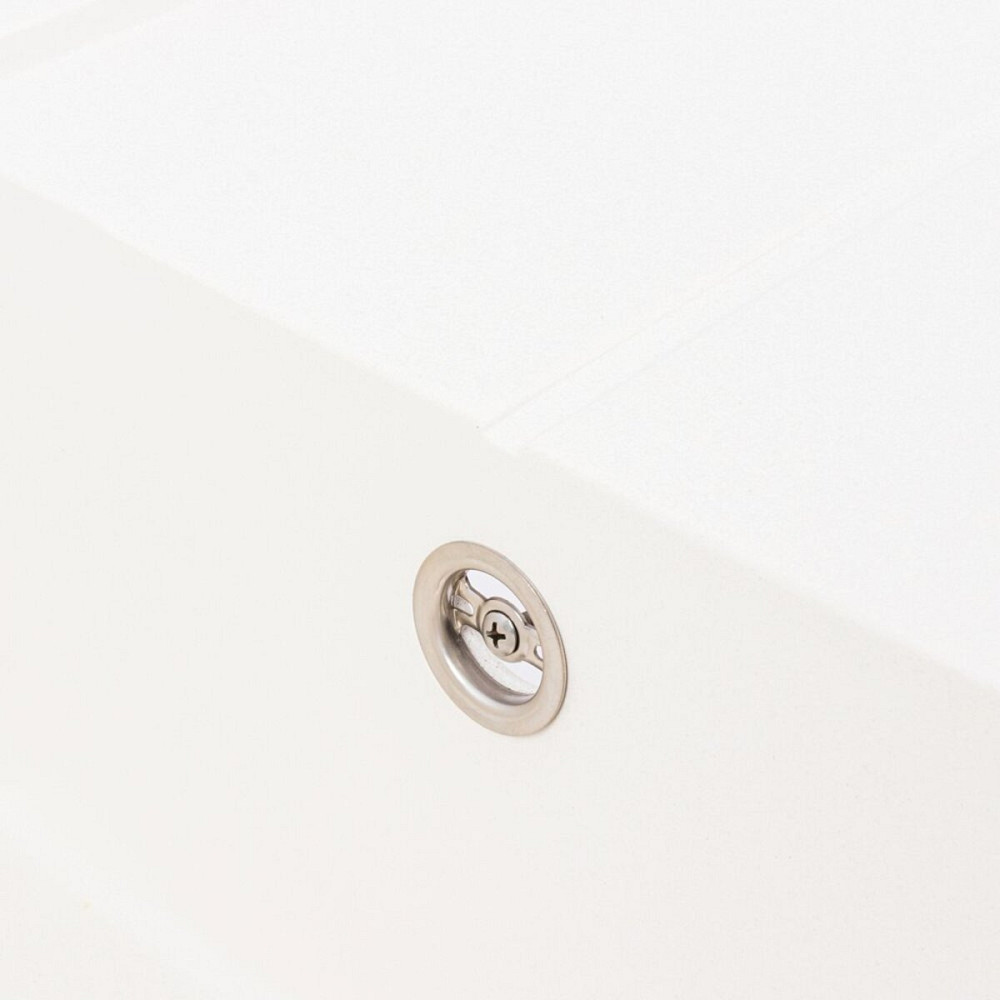 Гранітна мийка для кухні VALESO SOLID 7843 матова Білосніжна Коломыя - изображение 6