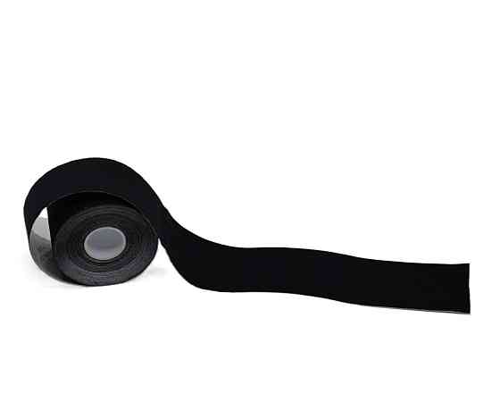 Кінезіологічний тейп PowerPlay 4315 Чорний 5cм*5м Луцк
