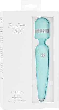 Роскошный вибромассажер PILLOW TALK - Cheeky Teal с кристаллом Swarovsky, плавное повышение мощности Sex Aura Киев