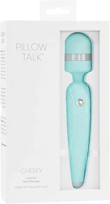 Роскошный вибромассажер PILLOW TALK - Cheeky Teal с кристаллом Swarovsky, плавное повышение мощности Sex Aura Киев - изображение 6