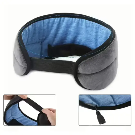 Маска для сна с наушниками Bluetooth MUSIC GOGGLES AND183 / Повязка на глаза с гарнитурой Коломия