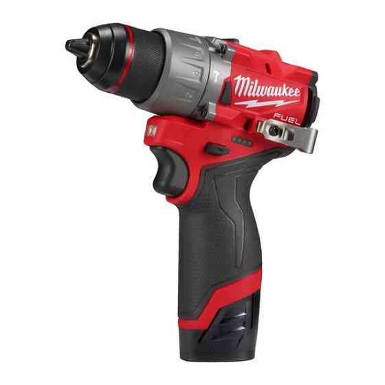 Дриль-шуруповерт акумуляторний безщітковий ударний MILWAUKEE M12 FPD2-202X (37Нм) (ЗУ+2Х2Ач+HDкейс) Одеса