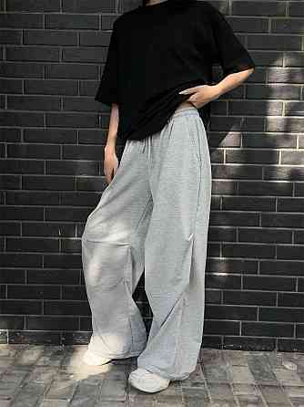 Жіночі стильні оверсайз штани двонитка Одеса