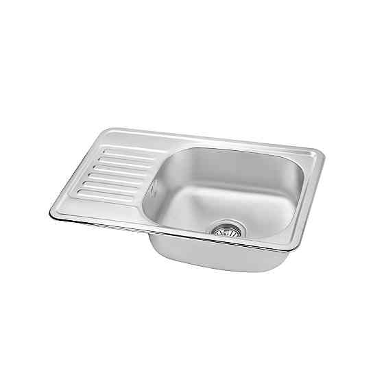 Кухонная мойка с нержавеющей стали Kroner KRP Satin - 66х42  (0.8 мм) Киев