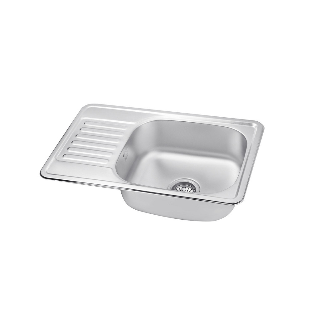 Кухонная мойка с нержавеющей стали Kroner KRP Satin - 66х42  (0.8 мм) Киев - изображение 4