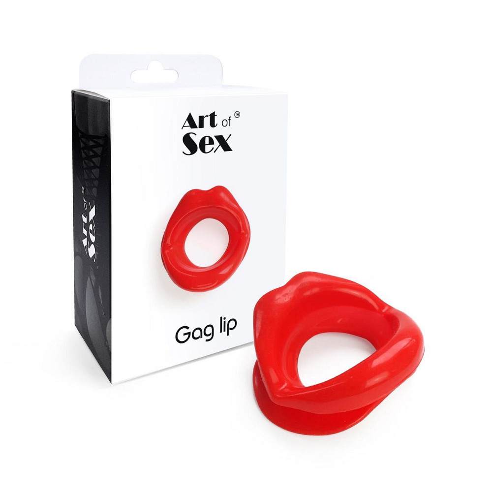 Кляп-расширитель в форме губ Art of Sex – Gag lip, красный Sex Aura Киев - изображение 3